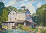 P.C. Sheppard, The General Store by Peter Clapham Sheppard, oil on canvas, sold Jun 2021