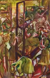 Bunks by Pegi Nicol MacLeod, watercolour, laid down on board, sold Jun 2021