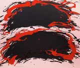 Backsplash Rose by Jacques Hurtubise, acrylic on canvas, sold Jun 2021