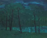 September by Kazuo Nakamura, oil on board, sold Jun 2021