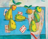 Nature morte by Jean Dallaire, oil on canvas, sold Jun 2021