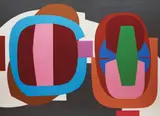 Doug Morton, Two with Grey (1965) by Douglas Gibb Morton, acrylic on canvas, sold Jun 2021