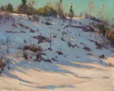 Early Spring, Algonquin Park by John William Beatty, oil on board, sold Nov 2021