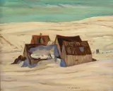 Morning, St. Tite des Caps by A. Y. Jackson, oil on panel, sold Nov 2021