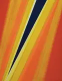 Wyki by Rita Letendre, acrylic on canvas, sold Nov 2021