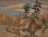 Island Landscape by Frederick Grant Banting, oil on board, sold Nov 2021