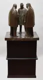Businessmen in Discussion by William McElcheran, bronze, sold Nov 2021