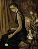 Portrait of Ruth McCreary by Jack Bush, oil on board, sold Nov 2021