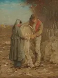 The Potato Gatherers by Horatio Walker, watercolour and gouache, sold Nov 2021