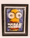 Untitled by Tim Marsden, Monotype dated 1998 Framed- 31x24''- frame AS IS, sold Oct 2021