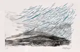 Abstract Rainy Landscape by Olaf Bisschoff, 2020, watercolour, sold Mar 2022