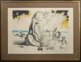 Untitled by Salvador Dalí, 1965, lithograph, sold May 2023