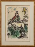 Untitled by Marc Chagall, 1969, lithograph, sold May 2023