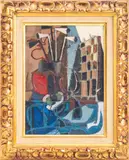 Untitled by Claude Venard, oil painting on canvas, sold May 2023