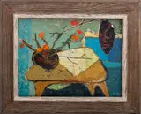 Untitled by V. Finn, oil on board, sold Jun 2023