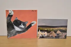 Barry' head and front legs of the artists sleeping cat by Sarah Evans, 2025, watercolour on card, offered Apr 2025