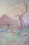 'Evening in late Autumn by T. Murray Bernard Blaydon, watercolour, offered Mar 2025