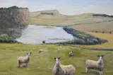 Crag Lough by Peter Orde, acrylic on board, offered Mar 2025