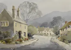 Near Chipping Campden by E.Grieg Hall, watercolour, offered Mar 2025