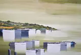 A large by Leon Denoel, gouache on paper, offered Jan 2025