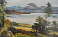 A Lakeland scene by George Willis-Pryce, oil on board, offered Jan 2025