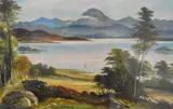 A Lakeland scene by George Willis-Pryce, oil on board, offered Jan 2025