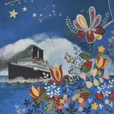 Night Boat by Simon M Smith, oil, offered Dec 2024