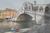 Lunch by The Rialto by Philip L Hobbs, watercolour, offered Dec 2024