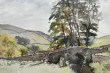 Derbyshire Landscape by John Chirnside, 1960, watercolour, offered Dec 2024