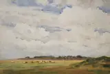 Anthorn, Cumberland by Robert W. Little, watercolour, offered Nov 2024