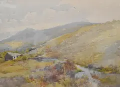 Winter in Rye by John Terris, watercolour, offered Nov 2024