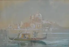 The Salute - Venice by Wilfred Knox, 1920, watercolour, offered Oct 2024