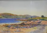 'A Quiet Evening by Wat Miller, watercolour, offered Oct 2024