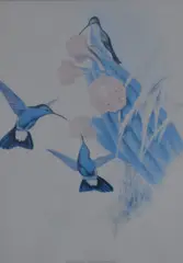 Coloured print by Franz Xaver Wolf, print, offered Oct 2024