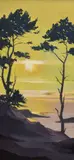 Autumn Light' and 'Evening Sun by F. Howell Porter, oil, offered Oct 2024