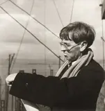 War Artist Stanley Spencer sketching in the Clyde Shipyards by William MacQuitty, Silver gelatin print, printed later, image size, sold Mar 2026