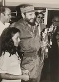 Castro Puro y Nina, Havana, c.1975 Vintage silver gelatin press print, image/sheet size 32.5 x 23.8cm, with the photographer's studio stamp verso by Alberto Korda, print, offered Mar 2026