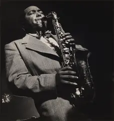 Charlie Parker by Herman Leonard, photograph, offered Mar 2026