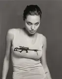 Angelia Jolie, 2011 Silver gelatin print, image size 48.5 x 38.5cm, sheet size 51 x 40cm, editioned 1/5 by Firooz Zahedi, Silver gelatin print, image size, offered Mar 2026