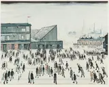 Going to the Match by L. S. Lowry, pencil, sold Feb 2026