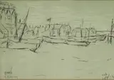 Deal Sketch by L. S. Lowry, lithograph, sold Feb 2026