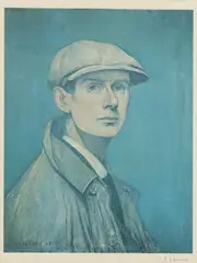 Self Portrait by L. S. Lowry, pencil, sold Feb 2026