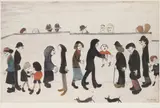 Man Holding Child by L. S. Lowry, pencil, sold Feb 2026
