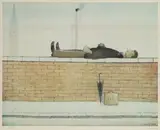 Man Lying on a Wall by L. S. Lowry, pencil, sold Feb 2026