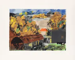 Fawley Bottom Farmhouse [Levinson 405] by John Piper C.H., pencil, sold Feb 2026