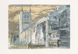Long Melford Church [Levinson 336] by John Piper C.H., pencil, sold Feb 2026