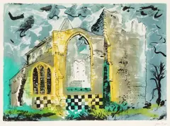 Little Cressingham by John Piper C.H., pencil, offered Feb 2026
