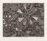Cretan Windmills [Turner 155] by Julian Trevelyan, pencil, offered Feb 2026