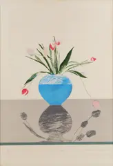 Pretty Tulips [S by David Hockney O.M. C.H., pencil, sold Feb 2026