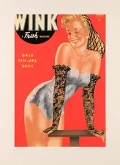 Wink by Peter Blake, pencil, sold Feb 2026